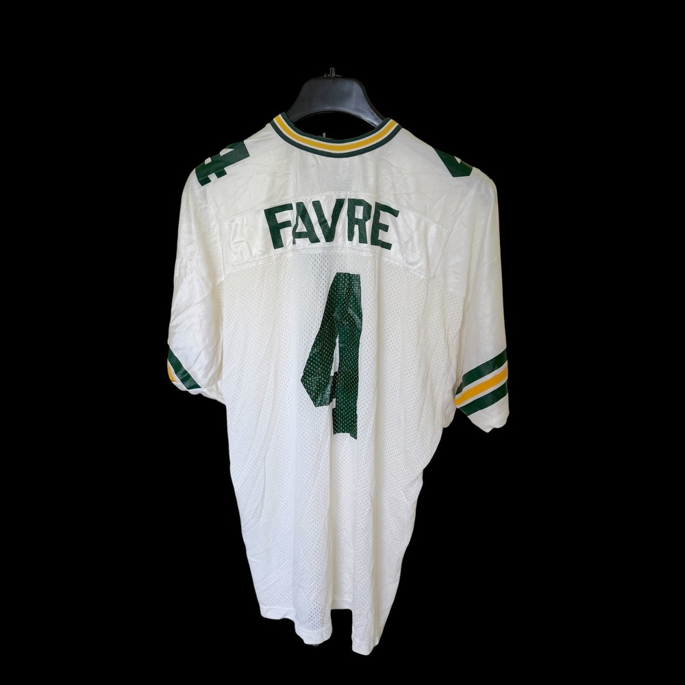 Wilson Green Bay Packers Brett Favre Jersey‎ White XXL 54 Mens NFL Football USA